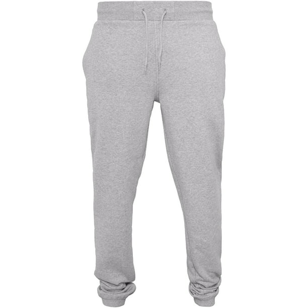 Black Basic Cuffed Hem Sweatpant, Pants