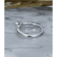 thumbnail image 5 of HeartsAndYou 0.8ct Round Cut Moissanite Engagement Ring for Women 18k White Gold Over Silver Five Stone, 5 of 9