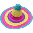 thumbnail image 1 of wonima44 Mexicans Sombrero Hat Straw Sombrero Hat Fiest Hat Sombrero Party Hat Mexicans Hat Fiest Party Hat Mexicans Party Color B, 1 of 1