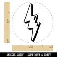 thumbnail image 2 of Quirky Lightning Bolt Self-Inking Rubber Stamp Ink Stamper - Blue Ink - Mini 1/2 Inch, 2 of 7