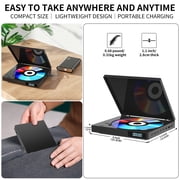 Mini DVD Player for TV, 1080P Upscaling DVD Players with HDMI and RCA, Home DVD Player with Remote Built-in USB Input, LED Display Supports NTSC / PAL