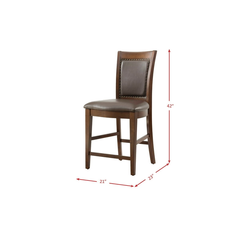 Picket House Furnishings Pruitt Counter 8pc Dining Set Table 6 Counter Side Chairs Server