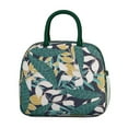 thumbnail image 5 of Exotic Tropical Plant Lunch Bag – Leafy Botanical Pattern, Insulated Cooler Tote for Outdoor and Office Use, 5 of 5