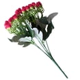 thumbnail image 5 of 2pcs Artificial Rose Bouquet Simulation artificial flower artificial rose Decor Home Office Plastic Rose Flower rose red, 5 of 8