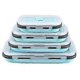 thumbnail image 1 of 4 Pcs Of Square Silicone Folding Lunch Box, Refrigerator Storage Fresh-keeping Box, Bento Box, 1 of 5