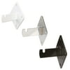 Gridwall Wall Mount Brackets - Heavy Duty Grid Panel Mounting Hangers - Single Bracket - White