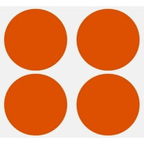 Royal Green Large Sticker Permanent Labels for All-Purpose in Orange 75MM (3 inch) - 40 Pack