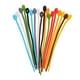 thumbnail image 1 of 18 bridas de silicona de alta elasticidad, autoblocantes, reutilizables, para gestión de cables, organizadores de escritorio, 1 of 7