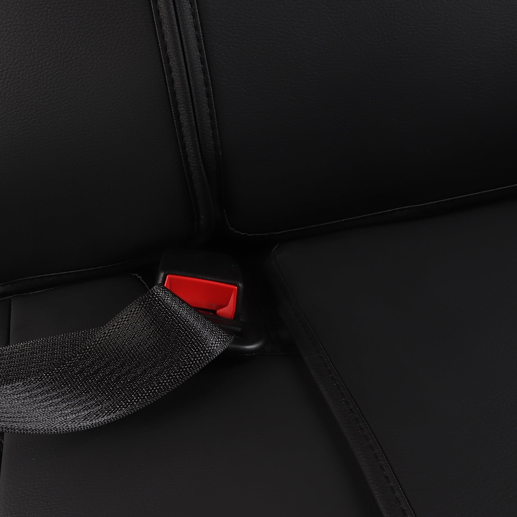 JOJOBAY Car Seat Covers for Dodge Ram,Fit 2009-2025 1500/2500/3500 HD Pick-up Truck,Crew,Regular,Quad,Mega Cab,Waterproof Synthetic Leather Seat Covers (Rear Seat Cover,BlackRed)