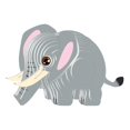 thumbnail image 2 of Rushawy 3D Paper Craft Puzzle Ornament Stem DIY s for Child Problem Solving Shapes elephant, 2 of 9