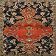 thumbnail image 1 of Ahgly Company Machine Washable Indoor Square Traditional Vermilion Red Area Rugs, 3' Square, 1 of 7