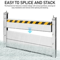 Flood Barriers for Home, Detachable and Reusable Aluminum Flood Barrier