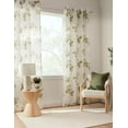 thumbnail image 3 of Bouclair Rideau Voile Olive Nima 52x84 Po (132x213 cm), 3 of 3