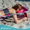 thumbnail image 4 of Ostrich Beach Ladies Comfort On-Your-Back Beach Chair, Pink (2 Pack), 4 of 10