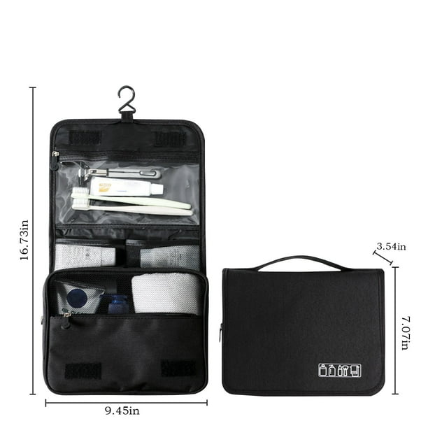 Bolsas para Organizadores de Maquillaje para Mujeres Bolsa Colgante de Artículos de aseo - Bolsa de Almacenamiento Cosmético Grande para Hombres Y Mujeres con Ganchos Resistentes