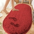 thumbnail image 4 of Clearance!IHXUXE Home Decor, Soft Bedroom Rugs Shaggys Rugs For Bedroom Oval Rugs Bath Carpet Living Room Runner Rug Soft Comfortable Water Absorption Non Slip Thick Machine Washable, 4 of 8