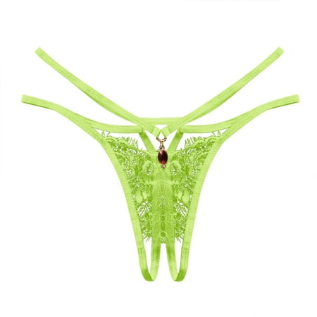 Barely There Bras for Women 4742 Briefs Women Small Women Lace Sexy Thong Ladies Belt Thin Hollow Panties Open File Underwear
