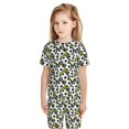 thumbnail image 5 of Cauagu Ensemble de Pyjama à Manches Courtes pour Enfants, Ensemble de Pyjama d'Été pour Enfants Col Rond 2 Pcs Parfait pour Petits Garçons Filles-TG, 5 of 5