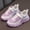 J-Purple, variant on Four Seasons Children Girls Shoes Size 5 Big Girls Sneakers Girls Flat Thick Bottom Non Lightweight Mesh Upper Breathable Comfortable Lace Up Hook Loop Solid Color Casual Style 12