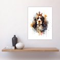 thumbnail image 4 of King Charles Spaniel with Crown Dog Lovers Gift Watercolour Pet Portrait Painting Artwork Large Wall Art Poster Print Thick Paper 18X24 Inch, 4 of 5