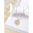 thumbnail image 6 of Dorunmo Infinity Heart Yellow Necklace 925 Sterling Silver Topaz Rose Necklace November Birthstone Jewelry for Bride Mom Women, 6 of 10