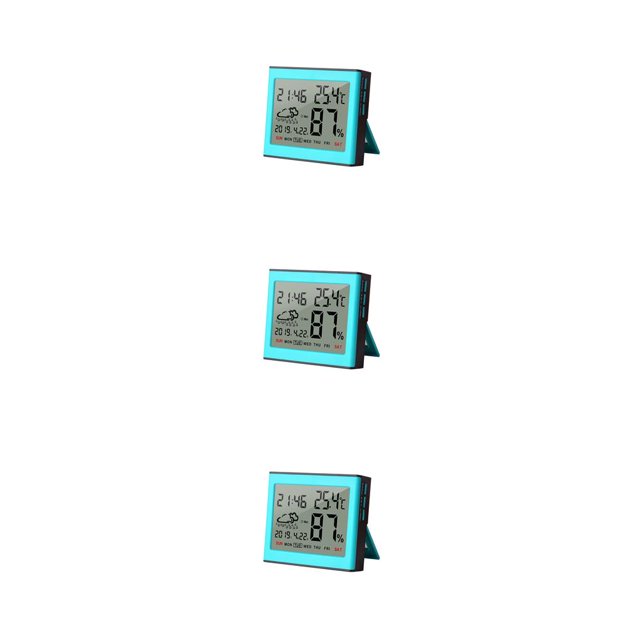 Yuarrent Termómetro -10-50 ℃ ℃/℉ Higrómetro ajustable con detector de soporte Medidor de humedad de temperatura interior de plástico Type5 NO5