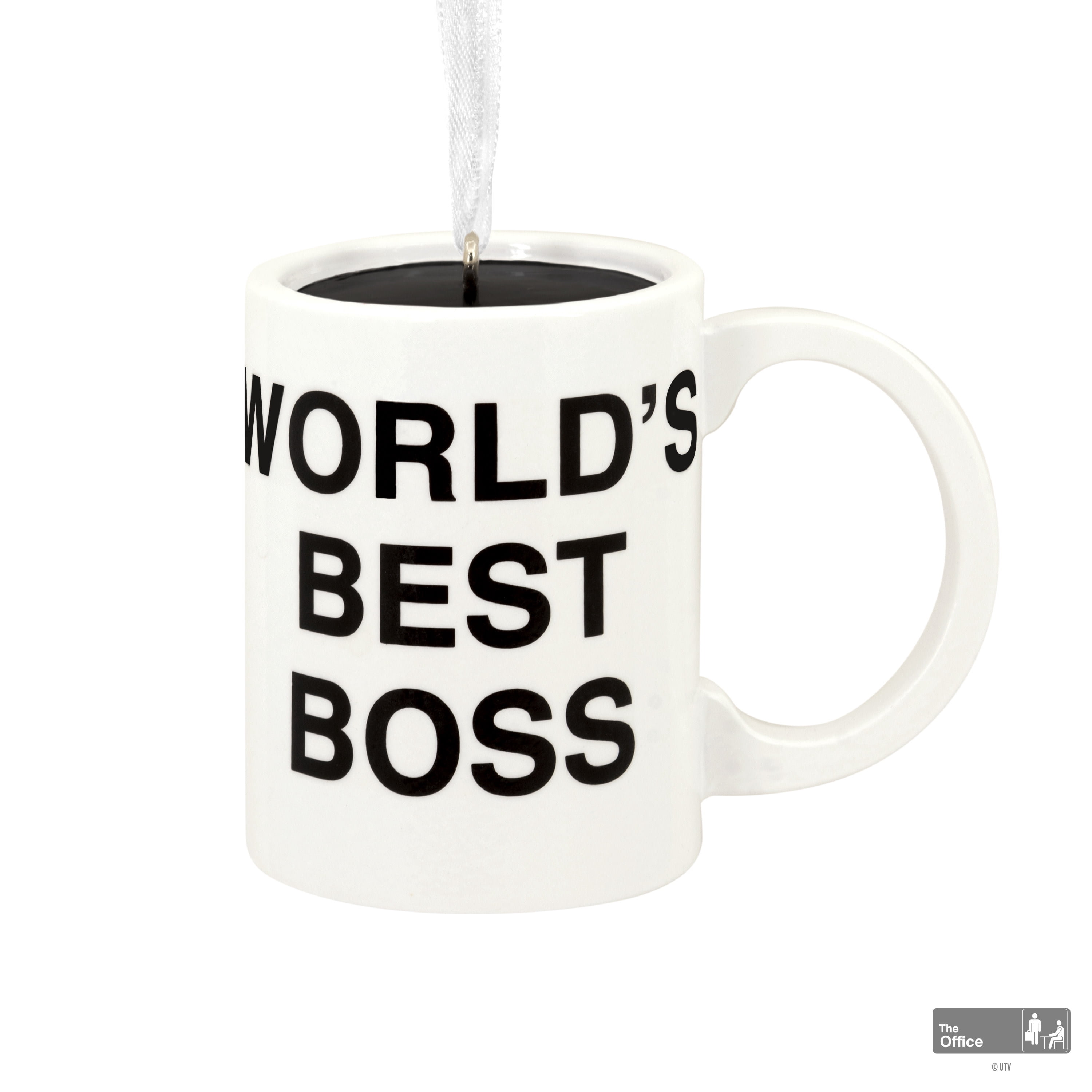 Hallmark Christmas Ornament (The Office World's Best Boss Mug), 1 Count