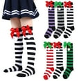 thumbnail image 5 of LYMAYTER Kids Toddler Girls Christmas Socks Fall Winter Knee High Socks Toddler Long Socks Fun Gift Cute Tall Animal Socks for Girls Mid-Tube Socks Multiple Choice, 5 of 8