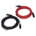 thumbnail image 1 of Solar Panel Cable,2pcs 12AWG 4mm² Solar Solar Adaptor Extension Cable Solar Panel Extension Cable Maximized Efficiency, 1 of 8