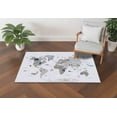 thumbnail image 4 of Pattern Rug, Children Rug, Front Door Rugs, Educational Map Rugs, Nursery Rugs, World Map With Animals Rug, Luxury Rugs, Thin Rug, Kids Rug, 2.6'x5' - 80x150 cm, 4 of 8