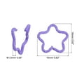 thumbnail image 2 of Uxcell Open Jump Rings 50Pack 16mm Star Connectors for Jewelry Making, Purple, 2 of 7