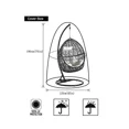 thumbnail image 2 of Funda protectora impermeable y a prueba de polvo para sillas colgantes de patio, funda negra para asiento de columpio para exteriores, 2 of 5