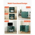 thumbnail image 6 of KFFKFF Wooden Cat Litter Box Cabinet, 31.5 in Hidden Enclosure with Ventilation Holes, Double-Door Indoor Cat Washroom, Multifunctional Pet Furniture and Side Table Compatible with Most Litter Boxes, 6 of 9