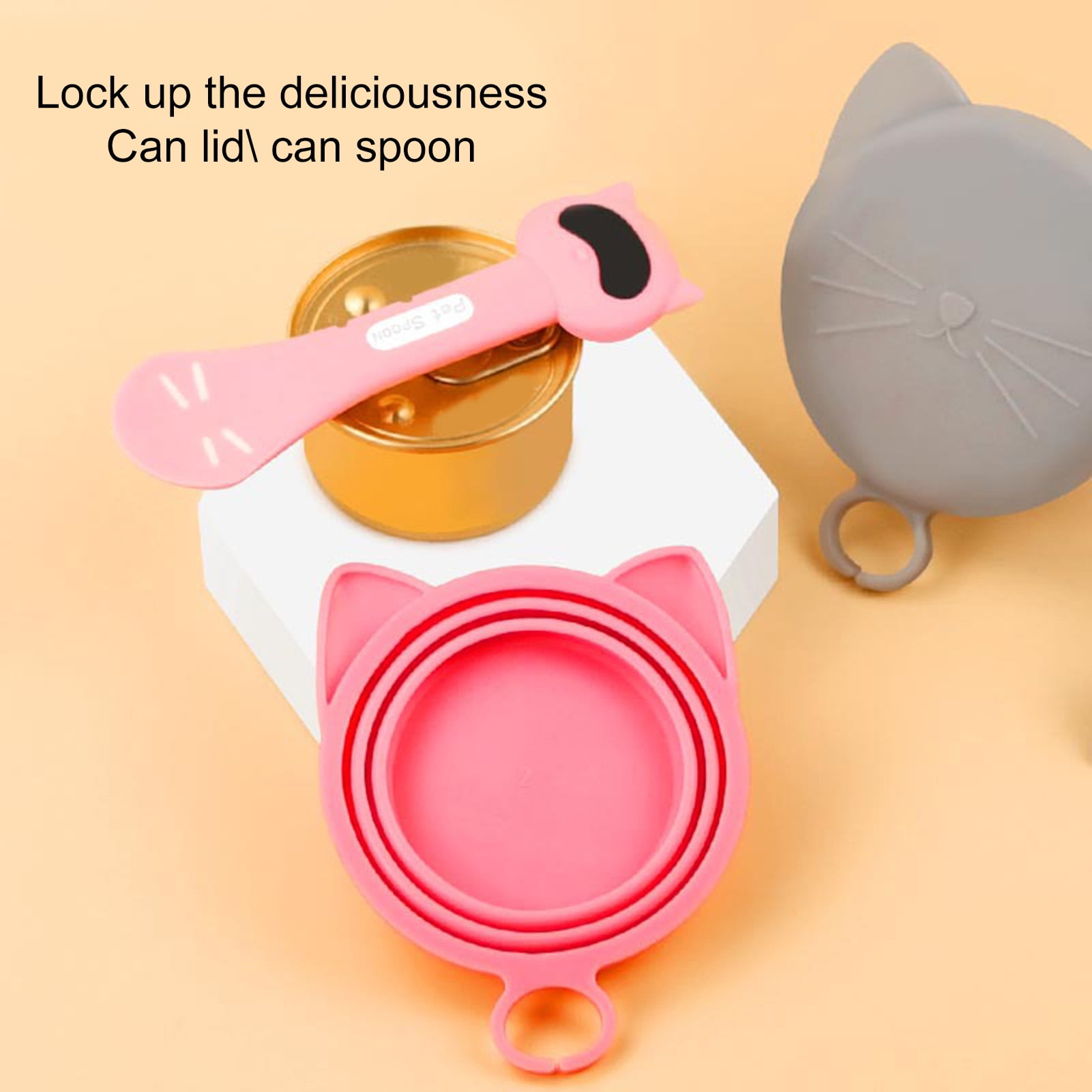 Kripyery Food Can Cover Cartoon Shape Extra Soft Flexible Food Grade