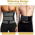 thumbnail image 3 of KIWI RATA Neoprene Sauna Workout Waist Trainer for Men Sweat Trimmer Belt with Double Tummy Control Straps, 3 of 6