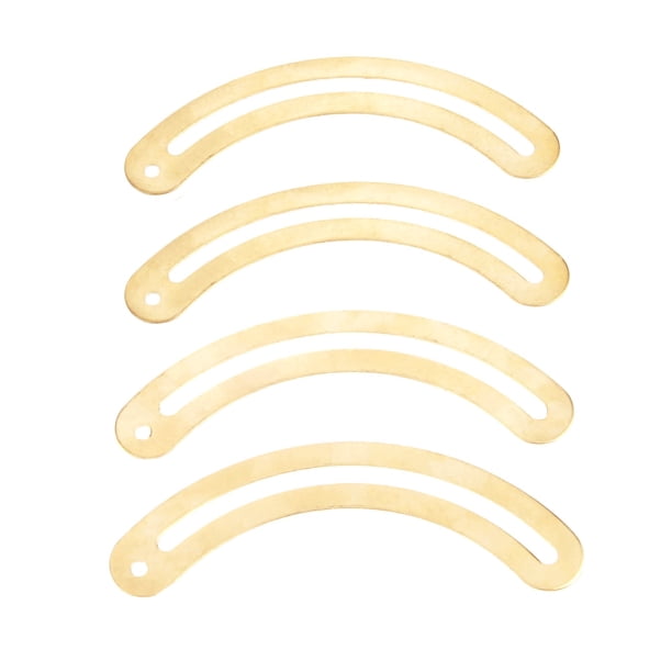 4 unids Oro Curvado Bisagras Casas de madera Cajón de bisagra recurvado grande Bisagras decorativas for joyeros Cajas Muebles Accesorios 95 * 15mm