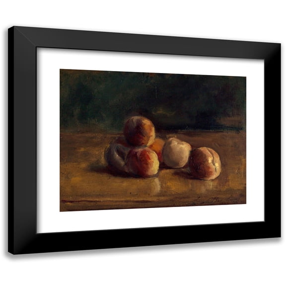Sarah Bernhardt 14x12 Black Modern Framed Museum Art Print Titled - Still Life to Peaches (1922)