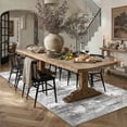 thumbnail image 5 of BERTHMEER 5'x7' Area Rugs for Living Room Bedroom Dining Room Office Farmhouse Abstract Modern Rugs Machine Washable non-slip Rugs,Gray, 5 of 9