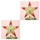 thumbnail image 4 of Toystoory 1 unidad de árbol de Navidad, estrellas brillantes, decoración de Navidad colgante, adorno para la copa del árbol, suministros de Rojo 2Conjunto, 4 of 5