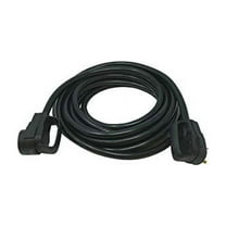 Road Power 65039601 25' 10/3 30-Amp Extension, Heavy Duty, Weather Resistant RV and Marine Boat Power Cord Suitable for Mobile Homes and Recreational Areas, Black