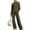 Army Green, variant on Women's 2 Piece Outfits Casual Lapel Half Zip Sweatshirts and Wide Leg Pants Tracksuit Sets