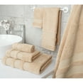 thumbnail image 6 of American Soft Linen Salem Turkish 6 Piece Bath Towel Set, 100% Cotton, Super Soft & Absorbent Bathroom Towels - Sand Taupe, 6 of 8