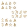 thumbnail image 3 of OFFIGAM 100Pcs Circle Shape Graffiti Chip Pendants Cedar Sawdust for Christmas Festival, 3 of 8