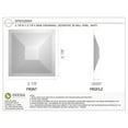 thumbnail image 2 of Ekena Millwork 11 7/8"W x 11 7/8"H Diane EnduraWall Decorative 3D Wall Panel (50-Pack for 48.96 Sq. Ft.), 2 of 12