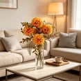 thumbnail image 4 of Mrzvby Fall Decoration and Home Decor,Thanksgiving Simulated Dahlias Individual Bouquet Plastic Simulated Chrysanthemum Thanksgiving Table Vase Flower Arrangement Decoration, 4 of 6