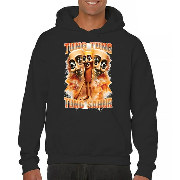 Tung Tung Tung Sahur Unisex Hoodie Fun Italian Brainrot Gen Z Alpha Meme