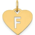 thumbnail image 1 of 14K Yellow Gold 14Ky Initial Letter F Charm (Width 15.48) (Length 13.86) - Jbsp, 1 of 5