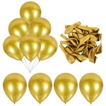 Hytrove Metallic Latex Balloons Golden 50Pcs 10 Inches