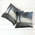 thumbnail image 6 of Ambesonne Nature Throw Pillow Cover 2 Pack, Black Tornado Funnel Gas, 20", Grey, 6 of 7