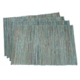 thumbnail image 1 of SARO  Shimmering Woven Nubby Water Hyacinth Placemat  Turquoise - Set of 4, 1 of 1
